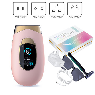 [ZS] LCD 990 000 blyksnių 6 lygių kūno kojų nuolatinio plaukų šalinimo lazeriu purškimo aparatas moterims bikini nešiojamas IPL epiliatorius namuose