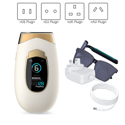 [ZS] LCD 990 000 blyksnių 6 lygių kūno kojų nuolatinio plaukų šalinimo lazeriu purškimo aparatas moterims bikini nešiojamas IPL epiliatorius namuose