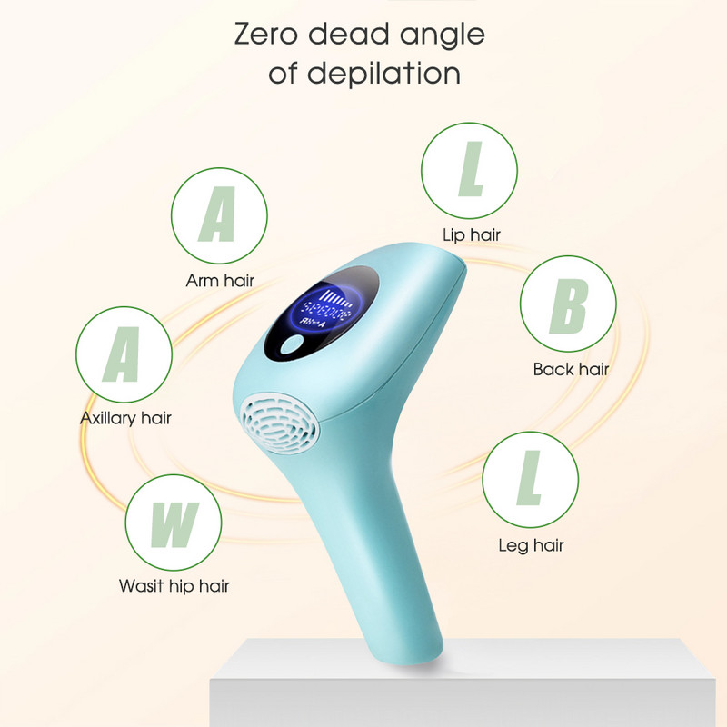 [ZS] 999.999 Flash Body Pubic Bikini 8 Gears Handheld Gun IPL Αποτρίχωση για γυναίκες Permanent Pulses Αποτριχωτική αποτριχωτική συσκευή λέιζερ