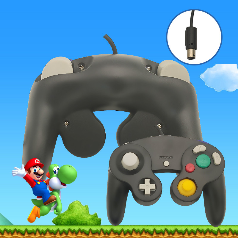 Klasikinis laidinis žaidimų valdiklio žaidimų pulto vairasvirtės nuotolinio valdymo pultas, skirtas NGC GameCube konsolių žaidimų valdiklio kilimėliui