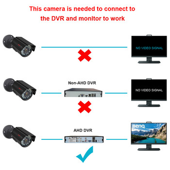 Κάμερα ασφαλείας 1080P 1920P AHD 2PCS /2MP/5MP Bullet Kit Εξωτερικό αδιάβροχο περίβλημα 66ft Night Vision IR CCTV κάμερα