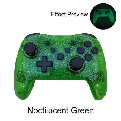 Belaidis „Bluetooth“ skaidrus žaidimų pultelis, skirtas „Nintedo Switch Console“ 6 ašių dvigubos vibracijos vairasvirtei prie „NS Switch Pro“ valdiklio