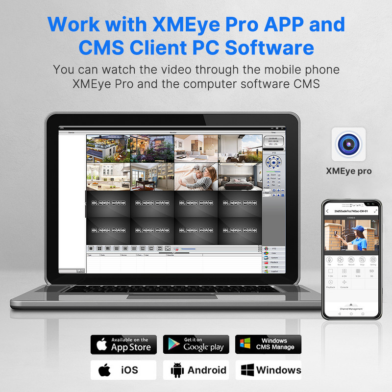 Hiseeu 1080P AHD Bullet Camera Outdoor Security Waterprrof Motion Detect 2MP Analog CCTV Camera 20M Infrared Night Vision XMeye