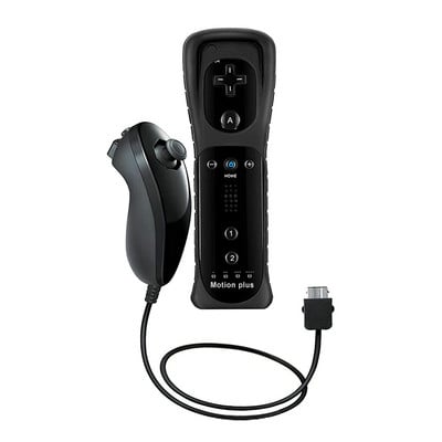 Telecomandă fără fir 2 în 1 pentru Wii Motion Plus pentru telecomandă Wii Nunchuck Joystick Joypad