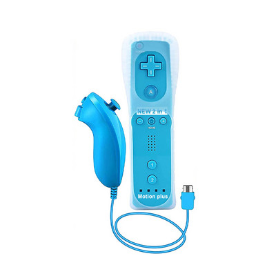 Telecomandă fără fir 2 în 1 pentru Wii Motion Plus pentru telecomandă Wii Nunchuck Joystick Joypad