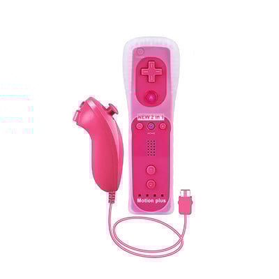 Telecomandă fără fir 2 în 1 pentru Wii Motion Plus pentru telecomandă Wii Nunchuck Joystick Joypad