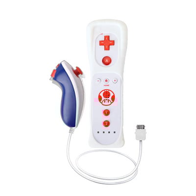 Telecomandă fără fir 2 în 1 pentru Wii Motion Plus pentru telecomandă Wii Nunchuck Joystick Joypad