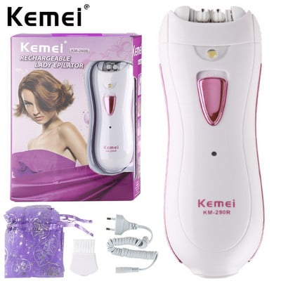 „Kemei“ moterų epiliatorius plaukų šalinimo priemonėms, įkraunamas profesionalus elektrinis depiliatorius, skirtas viso kūno kelionėms.