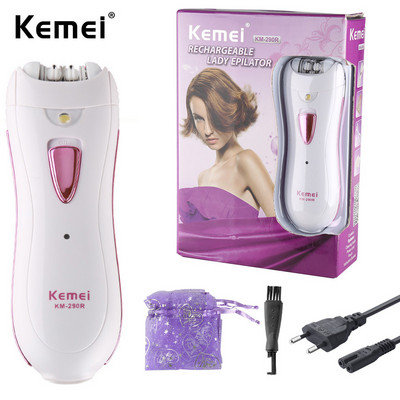 „Kemei“ moterų epiliatorius plaukų šalinimo priemonėms, įkraunamas profesionalus elektrinis depiliatorius, skirtas viso kūno kelionėms.