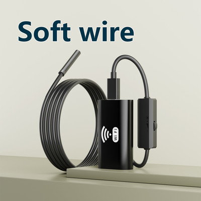 ENWOR belaidžio endoskopo kamera 8 mm 1200P endoskopas 2,0 MP WIFI borescope standus kabelis skirtas iPhone Android telefonams PC automobiliui IP67