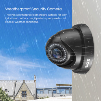 ZOSI 1080p охранителна камера 80 фута за нощно виждане AHD / TVI / CVI / CVBS Водоустойчива за камера за външно видеонаблюдение