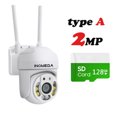 INQMEGA MINI Cloud 1080P PTZ Speed Dome Cameră Wifi în aer liber 1080P Cameră de urmărire automată Cameră fără fir Cameră IP Supraveghere acasă