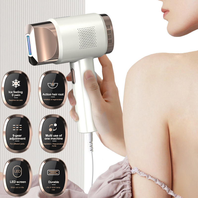 Sapphire Crystal Hair Remover IPL plaukų šalinimas Cool vyriškas epiliatorius moterims Lazerinė bikinio kirpimo priemonė Nemokamas pristatymas Dropshipping