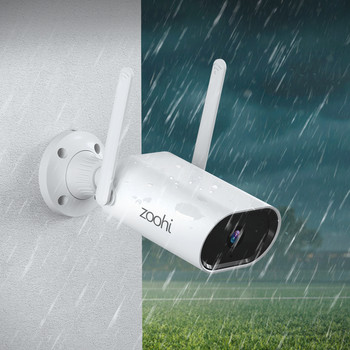 Zoohi 3MP IP камера Външно Wifi Видеонаблюдение Безжични охранителни защитни камери CCTV Комплект Нощно виждане HD двупосочно аудио
