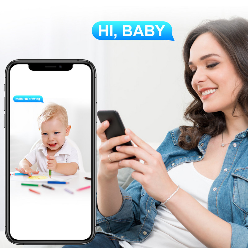 Zoohi 3MP IP kamera Lauko Wifi Vaizdo stebėjimo Belaidė Saugumo Apsaugos Kameros CCTV Kit Night Vision HD Two Way Audio