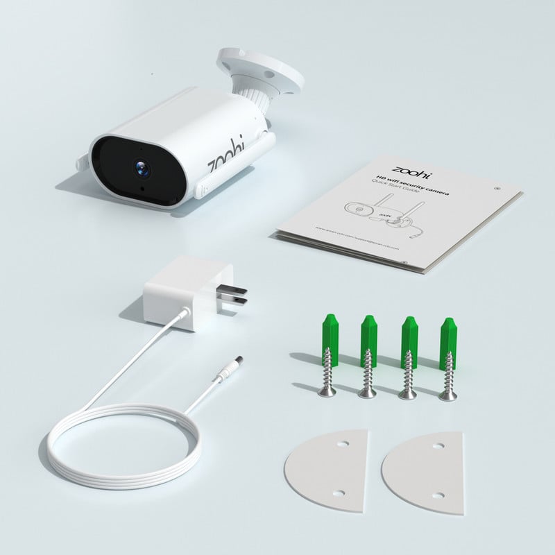 Zoohi 3MP IP kamera Lauko Wifi Vaizdo stebėjimo Belaidė Saugumo Apsaugos Kameros CCTV Kit Night Vision HD Two Way Audio