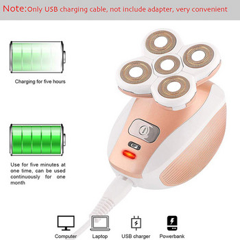 USB акумулаторна електрическа самобръсначка за жени Водоустойчив безболезнен епилатор за епилация Женска машина за бръснене Бръснач Крак Бръснене на тялото