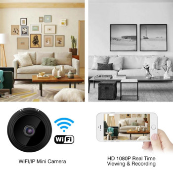 Безжична Wifi A9 Мини IP камера Интелигентна домашна сигурност Нощна магнитна видеокамера Наблюдение Микро детекция на движение DVR Видео