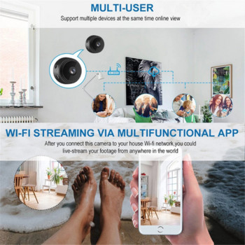 Ασύρματο Wifi A9 Mini IP Camera Smart Home Security Νυχτερινή μαγνητική βιντεοκάμερα Παρακολούθηση Micro Motion Detection DVR Video