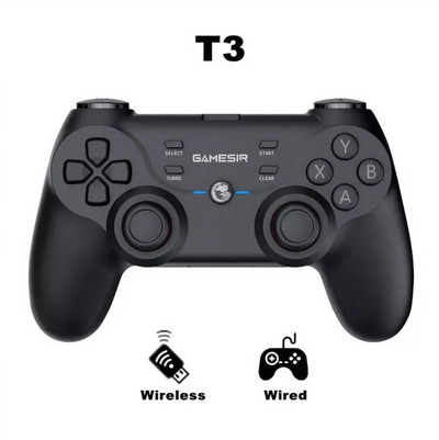GameSir 2022 Gamepad-uri noi GameSir T3s Controler de joc wireless Bluetooth 5.0 Joystick pentru PC pentru Android TV Box și Windows 7/8/10