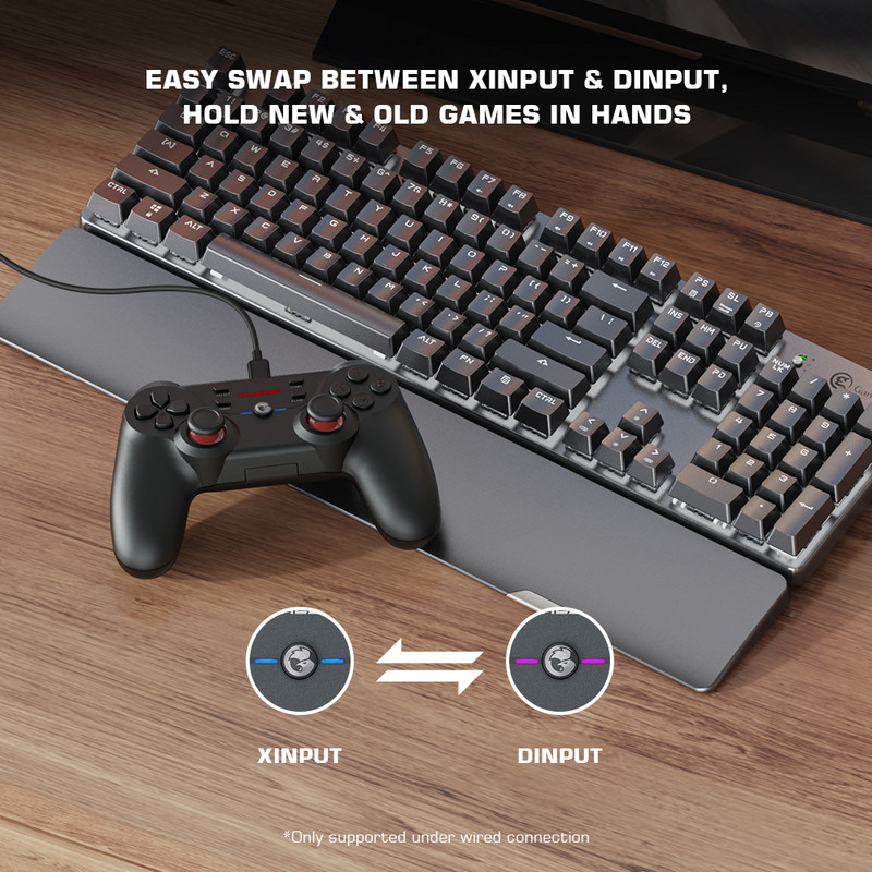 GameSir 2022 Gamepad-uri noi GameSir T3s Controler de joc wireless Bluetooth 5.0 Joystick pentru PC pentru Android TV Box și Windows 7/8/10