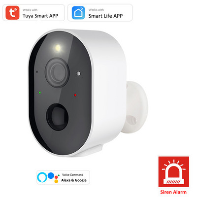 3MP „Tuya“ belaidė kamera lauko saulės stebėjimo HD naktinis matymas dvipusis domofono kameros „Wi-Fi“ namų apsaugos akumuliatorius, IP HD kamera