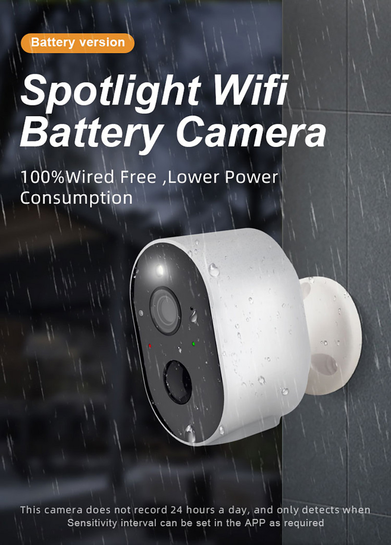 3MP „Tuya“ belaidė kamera lauko saulės stebėjimo HD naktinis matymas dvipusis domofono kameros „Wi-Fi“ namų apsaugos akumuliatorius, IP HD kamera