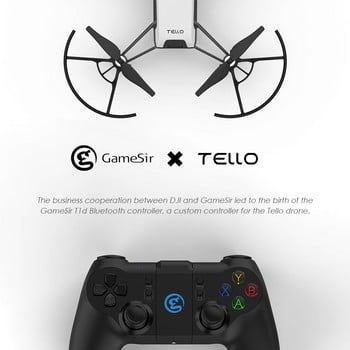 GameSir T1d Drone Bluetooth контролер за DJI Tello Drone Съвместим с Apple iPhone и Android телефон