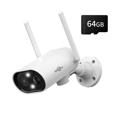 „Hiseeu C30 1536P“ 3 MP belaidė baterijos IP kamera, įkraunama 2 krypčių garso lauko oro sąlygoms atspari sauga „Wi-Fi“ saulės PIR judėjimas