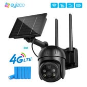 1080P 4G lauko kamera su saulės baterija GSM SIM kortele Vaizdo stebėjimas Namų apsauga Apsauga belaidžiai Wifi kameros