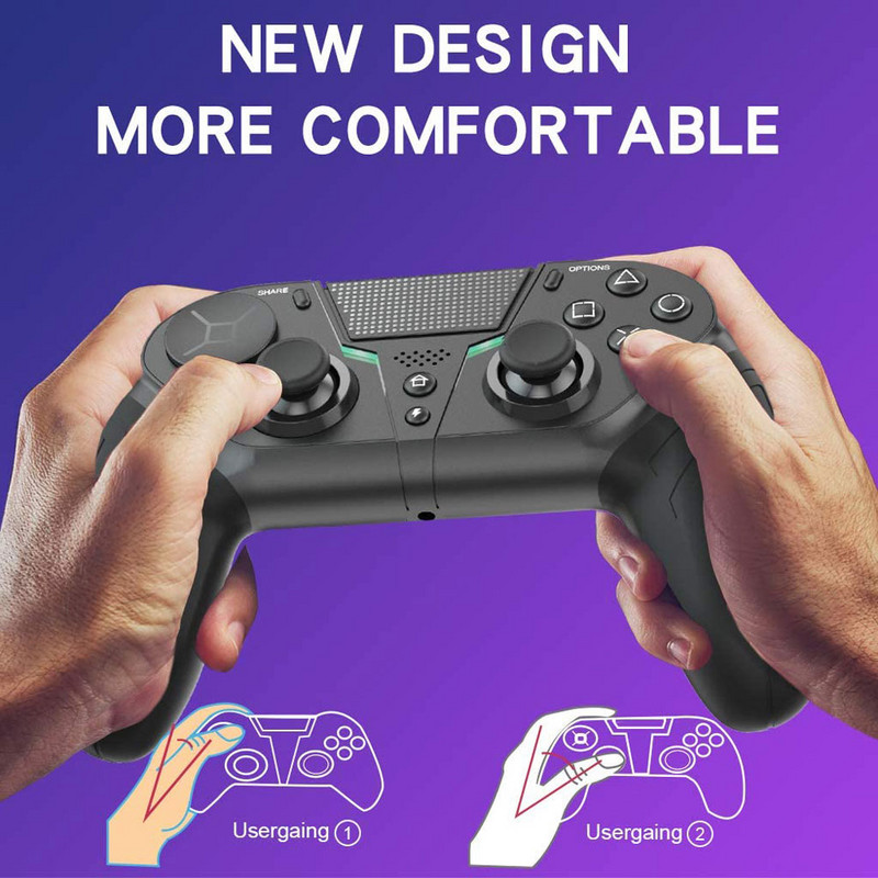 Bezdrôtový ovládač kompatibilný s Bluetooth pre konzolu PS4 Elite pre PS4 Slim/Pro Gamepad s programovateľným tlačidlom Späť, podpora pre PC