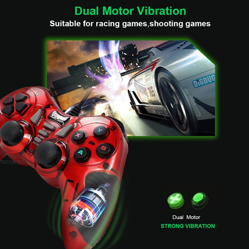 USB laidinis žaidimų pultelis, skirtas Android / televizoriaus priedėliui / vairasvirtės kompiuterinių žaidimų valdiklis, skirtas Sony PS3 priedams žaidimų konsolės universali sąsaja