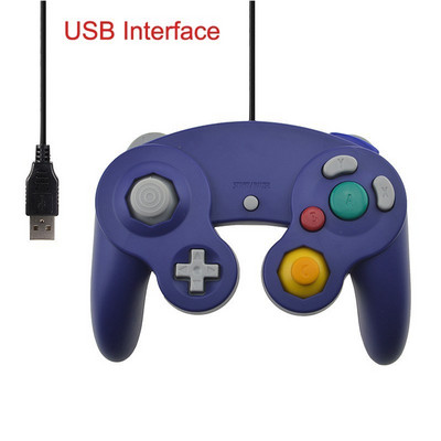„Gamecube“ valdikliui, USB laidiniam delniniam vairasvirtei, suderinama su „Nintend“, skirta NGC GC valdikliui, skirta MAC kompiuteriniam kompiuteriniam žaidimų pultui