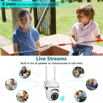 2,4+5G WiFi IP Κάμερα 4X Zoom Κάμερα παρακολούθησης εξωτερικού χώρου Έγχρωμη νυχτερινή όραση Ai Ανίχνευση ανθρώπου Ασφάλεια Μίνι κάμερα CCTV Νέο