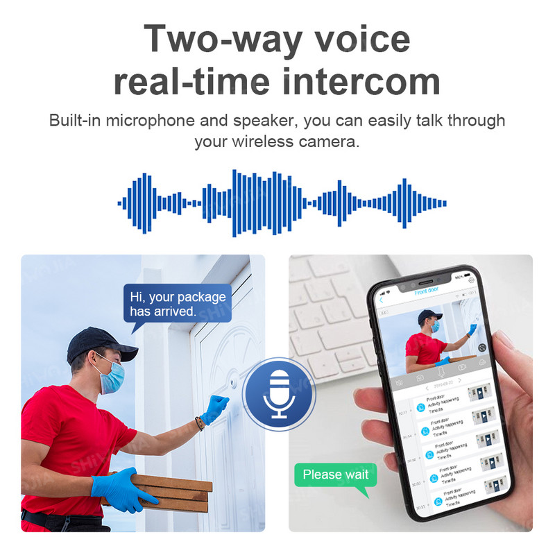 SHIWOJIA päikesepaneeli kaamera Wifi versioon PTZ 4X 3MP välistingimustes turvaline juhtmevaba monitor veekindel CCTV nutika kodu valve