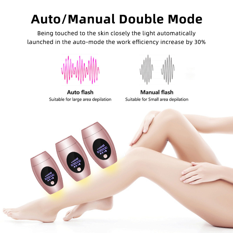 KODO szőrtelenítő professzionális tartós lézeres epilátor nőknek 600000 Flash LCD kijelzős Bikini IpL lézeres szőrtelenítő gép