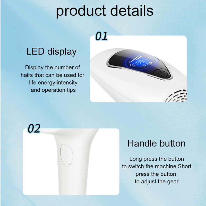 Profesionalus IPL moterų epiliatorius plaukų šalinimo lazeriu lazeriu aparatas moteriškas fotoepiliatorius kūno veido plaukų šalinimo aparatas