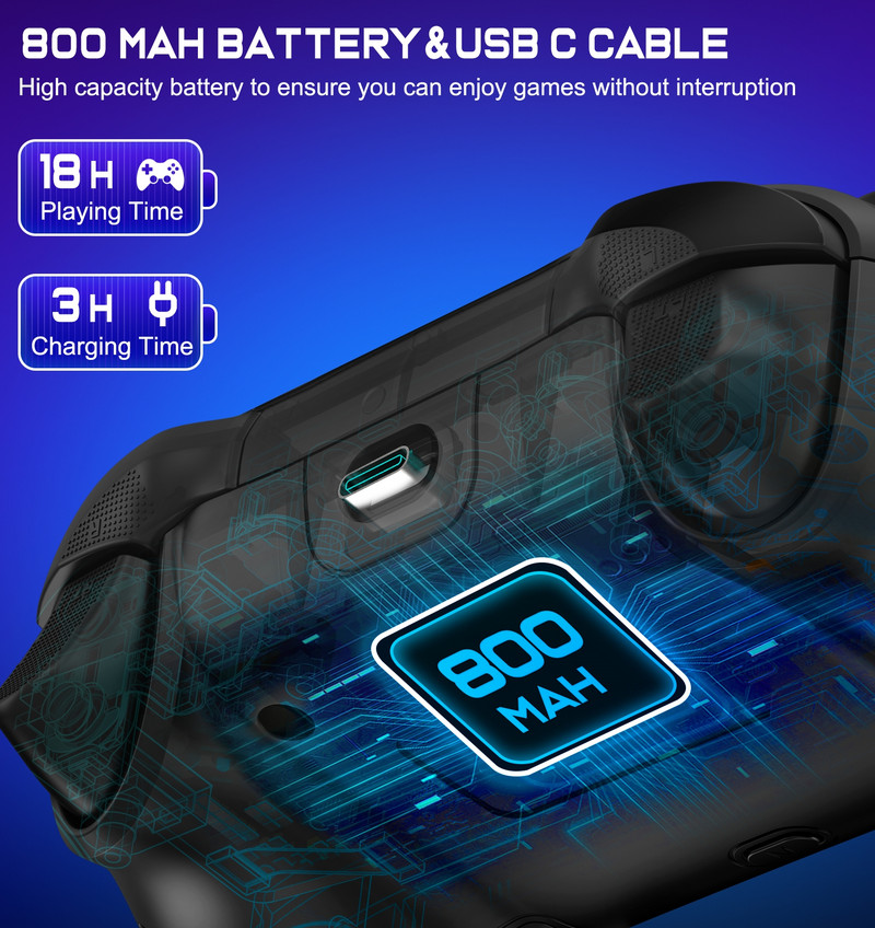 Gamepad fără fir pentru Mando Nintendo Switch/Switch Lite/Switch Controler OLED Comutator Manette cu trezire Turbo programabil