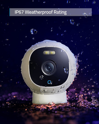eufy Security Protection Solo OutdoorCam C24 Outdoor Security Camera 2K ανάλυσης Spotlight Color Night Vision Χωρίς μηνιαίες χρεώσεις