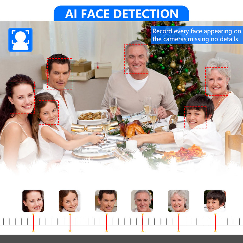 Hiseeu 4K 8MP POE IP kamera dvipusio garso įrašymo CCTV saugos stebėjimo kamera vandeniui atspari IP66 lauko namų vaizdo H.265