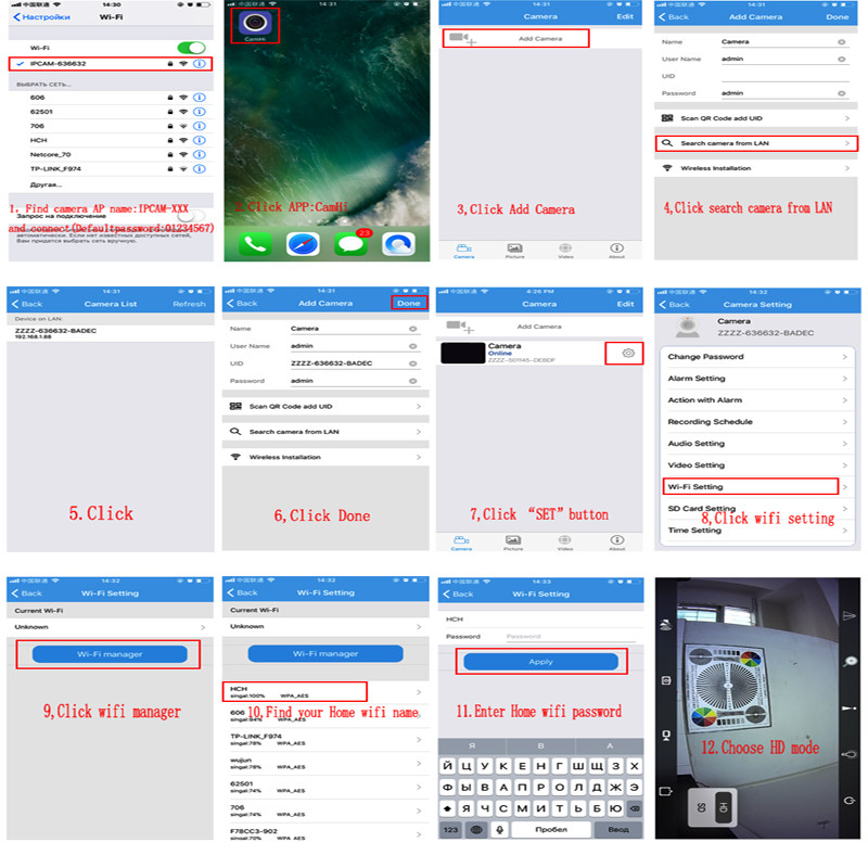 Camere de supraveghere de securitate cu Wifi Smart Home Audio Dom de interior Onvif P2P Filtru tăiat IR Viziune nocturnă CCTV IP SD Card Alarmă