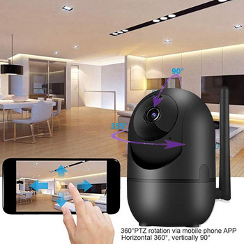 IP камера Ycc365 Plus Wifi камера Защита на сигурността с бебефон Smart Home Автоматично проследяване Безжична камера за наблюдение