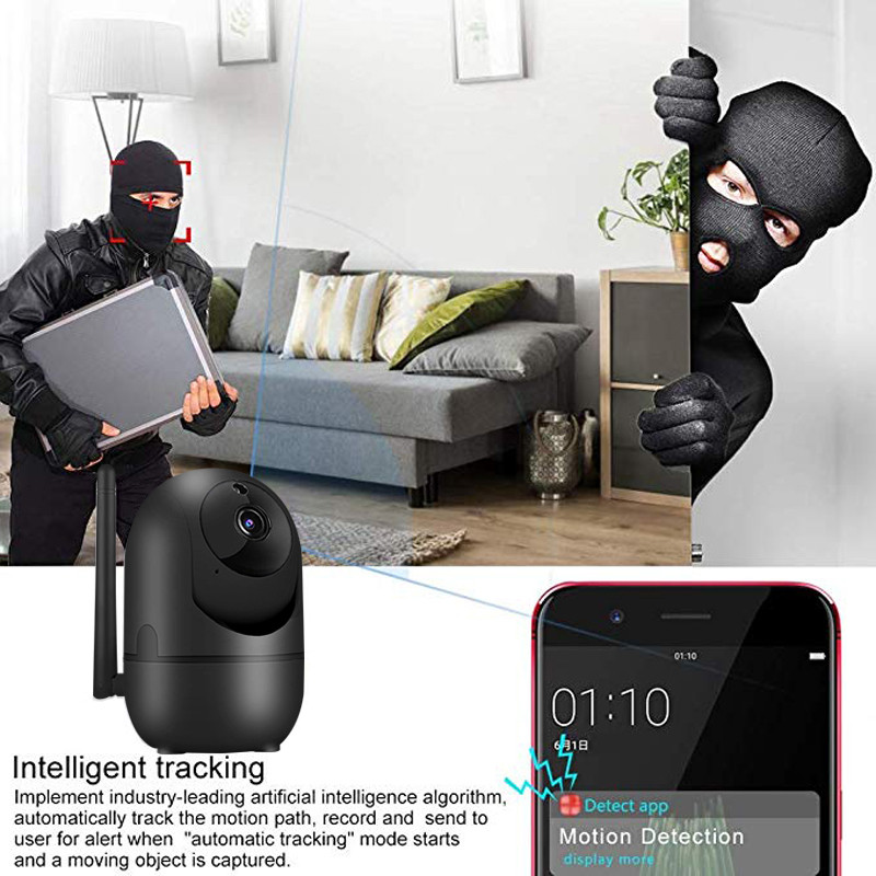 IP камера Ycc365 Plus Wifi камера Защита на сигурността с бебефон Smart Home Автоматично проследяване Безжична камера за наблюдение