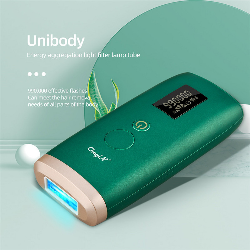 Ckeyin 990.000 blițuri IPL Dispozitiv de îndepărtare permanentă a părului Epilator cu laser pentru uz casnic profesional Epilator fără durere