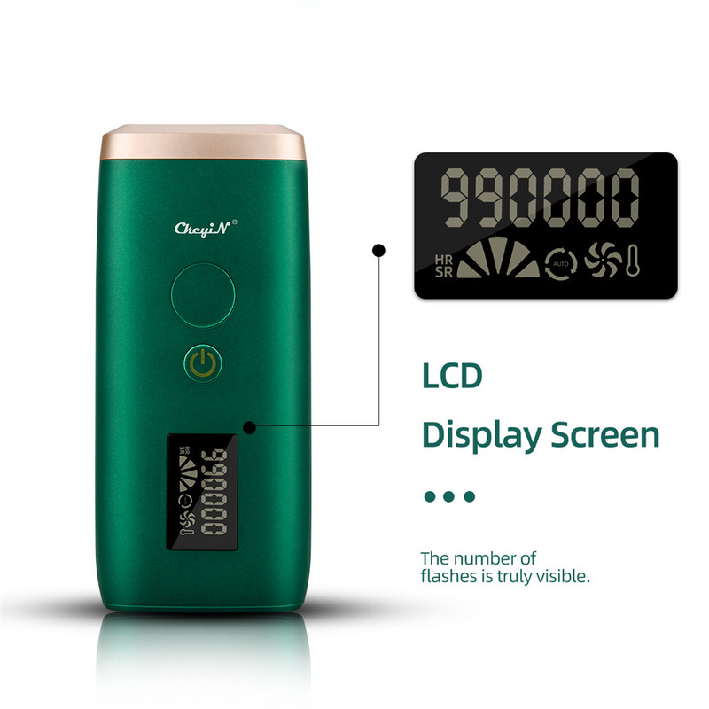 Ckeyin 990.000 blițuri IPL Dispozitiv de îndepărtare permanentă a părului Epilator cu laser pentru uz casnic profesional Epilator fără durere