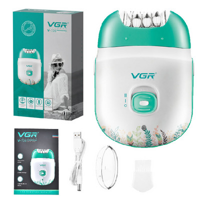 Epilator de femeie reîncărcabil VGR original Epilator electric de femeie pentru mașină de îndepărtare a părului feței picioarele faciale corp depilator