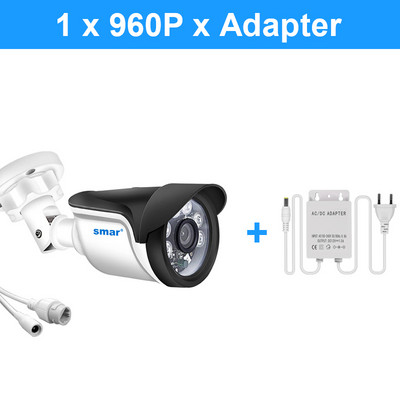 Smar HD H.265 1080P IP kamera 20FPS lauko vandeniui atspari gatvės apsaugos kamera 30vnt IR šviesos diodai 15-25M XMEYE P2P nemokamas ONVIF plastikas