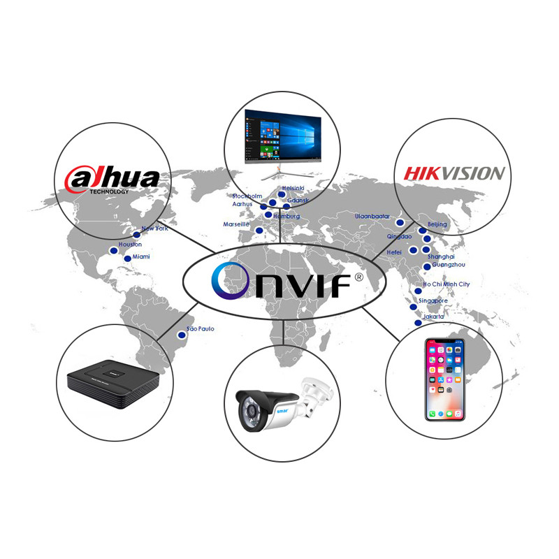 Smar HD H.265 1080P IP kamera 20FPS lauko vandeniui atspari gatvės apsaugos kamera 30vnt IR šviesos diodai 15-25M XMEYE P2P nemokamas ONVIF plastikas