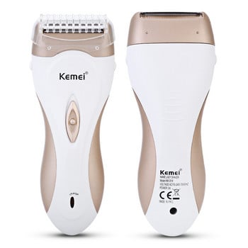 110-240V Kemei Rechargeable Lady Shaver Women Αποτρίχωση Αποτρίχωση Ξυριστικής τρίχας για γυναίκες Ηλεκτρική αποτρίχωση Depilador