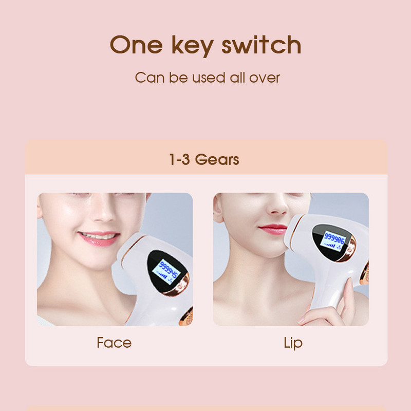 [ZS] IPL Laser Epilator 9900.000 Flash Ice Cooling Ανώδυνες Μόνιμες Μασχάλες Πίσω Πόδια Συσκευή αποτρίχωσης μπικίνι για γυναίκες